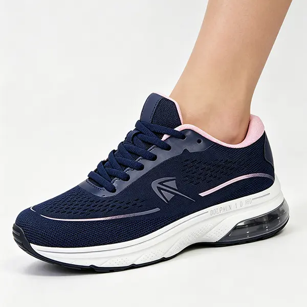 Women's Wide Toe Box Sneakers - Air-Cushioned Casual Athletic Shoes with Arch Support for Plantar Fasciitis Relief, Walking Sneakers for Women