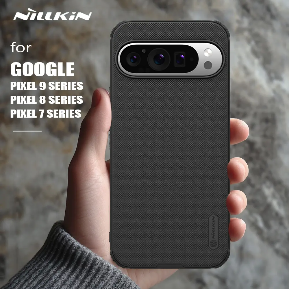 for Google Pixel 8 / 7 / 9 Pro XL / 8A Case Nillkin Super Frosted Shield Heavy Duty Anti-Fingerprint Back Cover Matte Protection Case