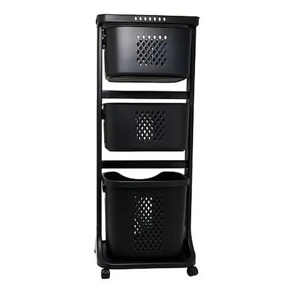 Improvements 3-Tier Utility Basket Set with Handles