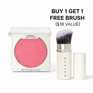 HALEYS Re-pop Smoothing Blush Powder - Made with Shea Butter & Vitamin E, Smoothing and Nourishing Powder Blush for Oily Skin