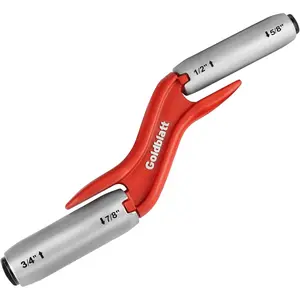 RED Masonry Brick Jointer Tool, 4 Sizes Barrel Jointer, 1/2in, 5/8in, 3/4in, 7/8in Wall Beauty Stitcher, Stainless Steel Masonry Joint raker, 4 in 1 Bricklaying Jointer