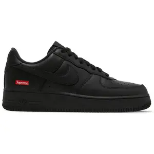 Nike Air Force 1 Low Supreme Black Men's Daily Casual Fashion Footwear Sneakers Walking Shoes Gym Training Athletic Comfort