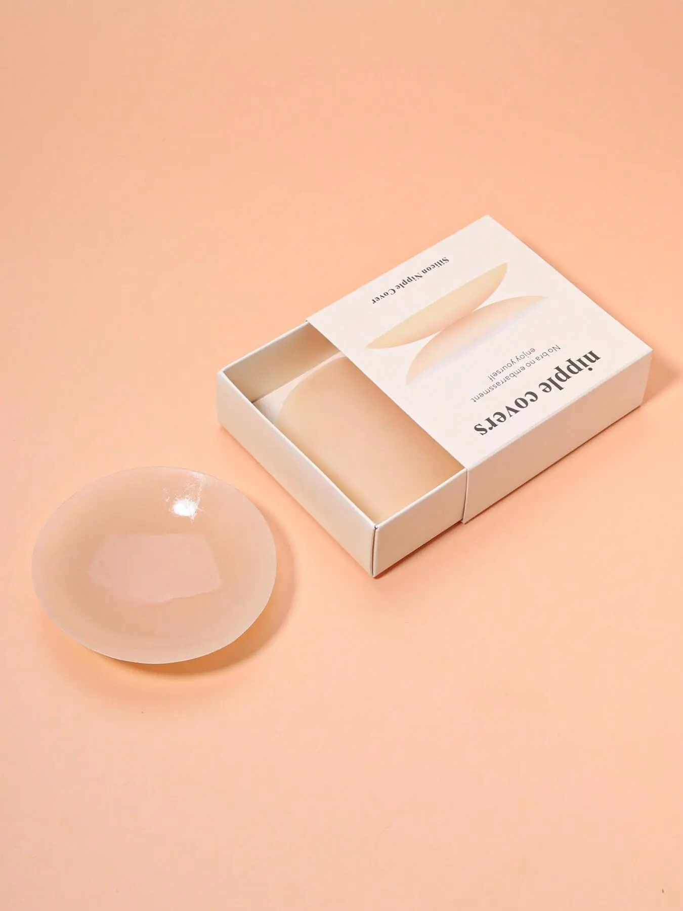 Reusable ultra-thin nipple cover plus storage gift box, strapless invisible self-adhesive breast cream for easy carrying, lingerie and lingerie accessories anti-bump embarrassment, Sticky Nipple Covers