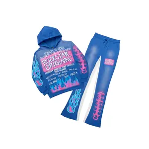 Beno Royal Blue Hoodie/Baggy Track Pant Set Beno Royal Blue Hoodie/Baggy Track Pant Set