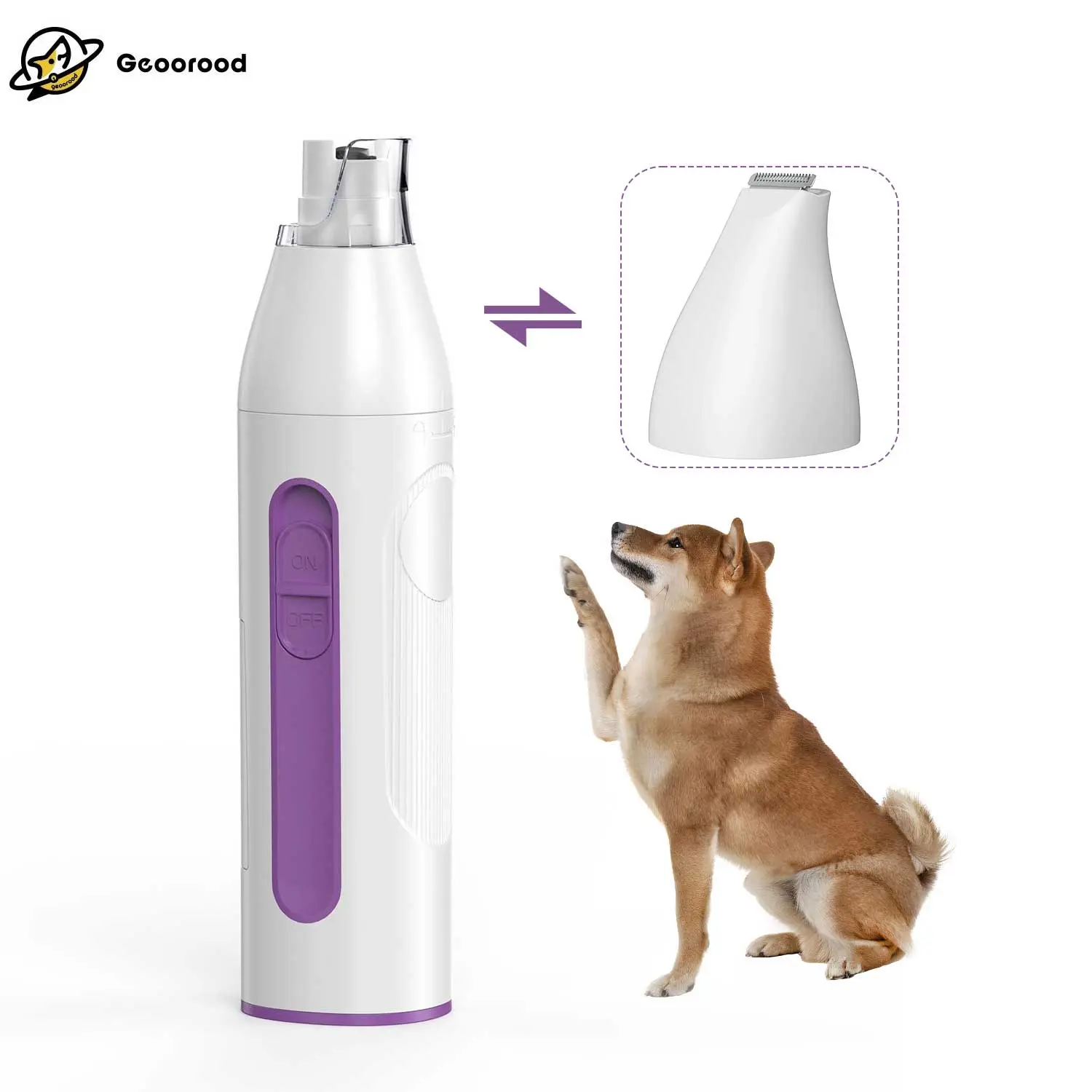 Pet Nail Grinder+Paw Trimmer 2-in-1 Accessorie for Geoorood Grooming Vacuum Kit #DealsforYouDays #SummerWins