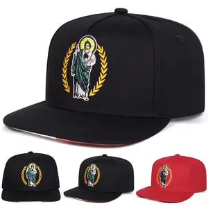 Unisex Saint Jude Embroidered Embroidered Hip Hop Hat Outdoor Adjustable Sunscreen Leisure Hat Spring Autumn Travel Tourism Beach Vacation