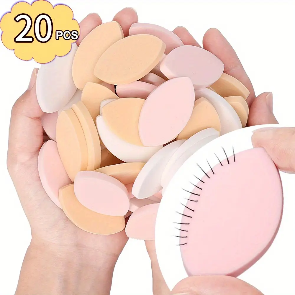 20pcs Soft Sponge False Eyelash Pads Beginner EyeLash Map Chart EyeLashes Reusable Makeup Puffs Training Eyelash Extensions Tool Makeup Tools Cosmetic Tools