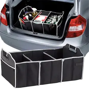 Universal Car Trunk Organizer Bag, Portable Foldable 3-Grid Storage Pouch, Suitable for Suvs Trucks Minivans Sedans, Travel Essentials, Vehicle Accessories, Universal Automotive Accessories, Universal Car Accessories