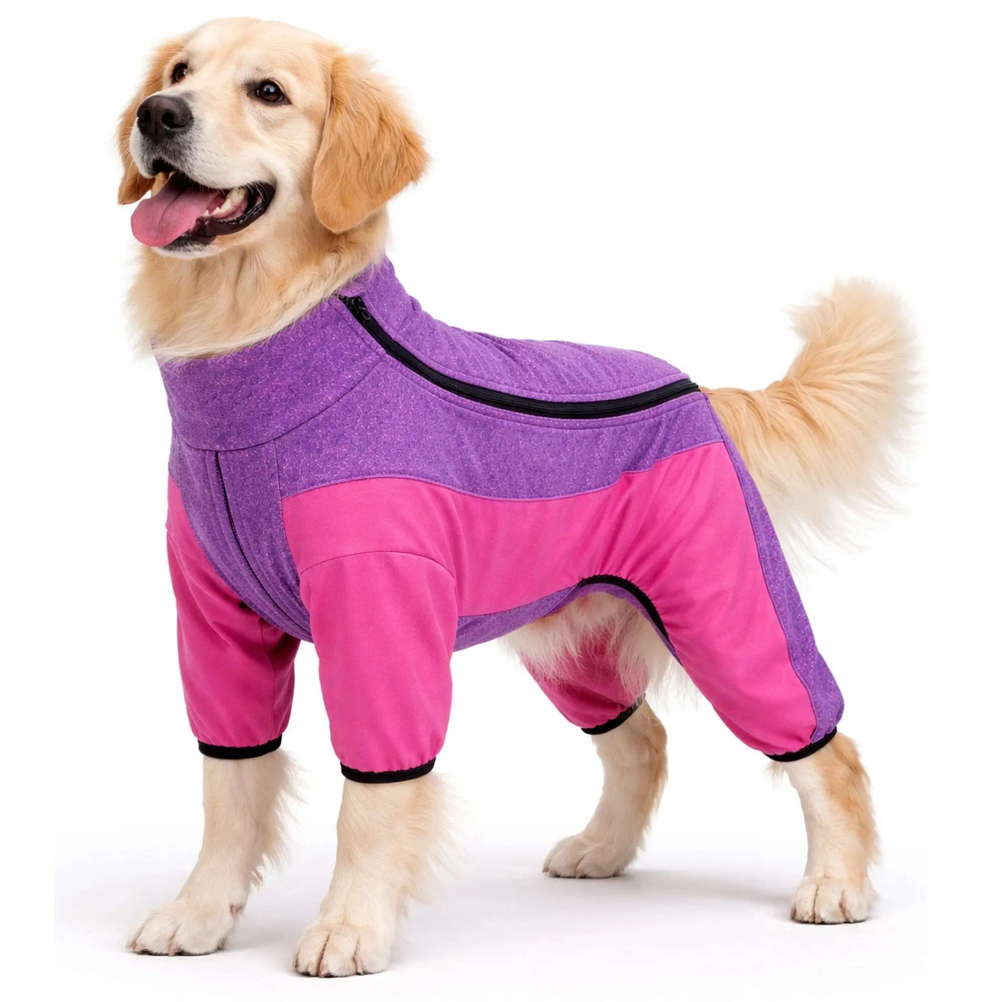 Pet Life ® Active 'Chase Pacer' Medium-weight 4-Way-Stretch Yoga Fitness Dog Tracksuit