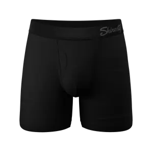 The Threat Level Midnight | Shinesty Black Ball Hammock® Pouch Underwear With Fly