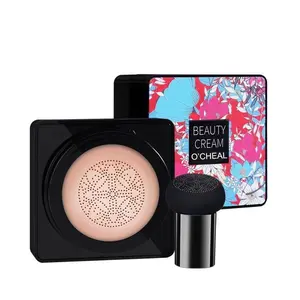 Mushroom Head Air Cushion BB Cream. 2 Shades. Creamy Mousse Lightweight. Micronized Concealer System. Poreless Breathable Finish. Covers Defects, Evens Skin Tone. Easy Apply. Cruelty Free. Ideal Beauty Gift for Women.