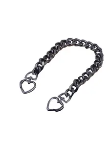 Metal Wallet Chain Extender, Heart Design Extension Strap for Shoulder Bag, Adjustable Shoulder Strap, DIY Purse Making Accessory, Durable Metal Material, Purse Shoulder Straps