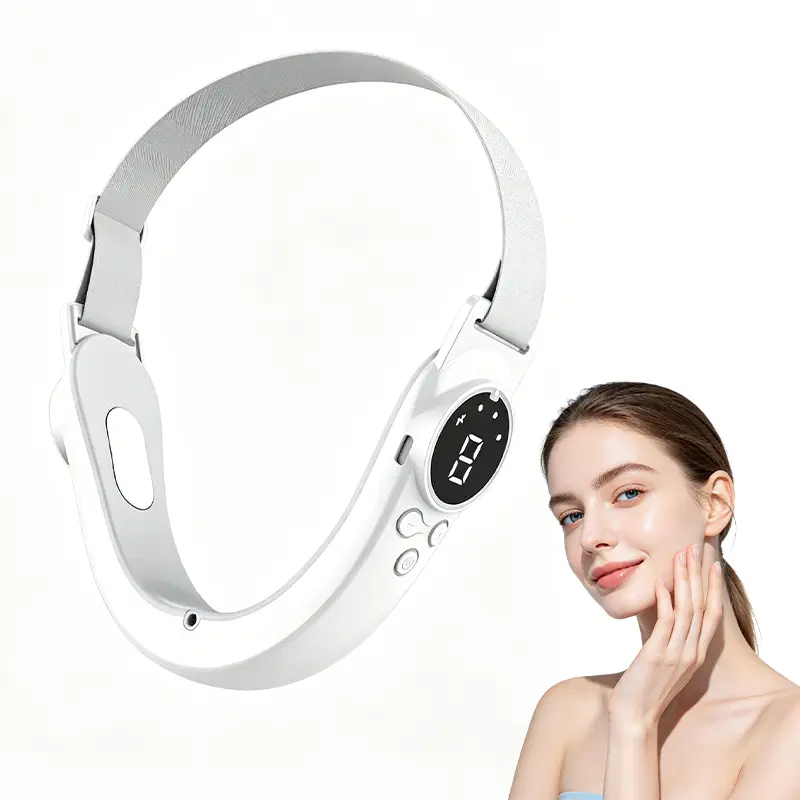 V-Face Machine with LED Screen – 9 Intensities Electric Double Chin Device, Facial Massager for Jawline, Face massager Tool for Home Use nourish max sohochic