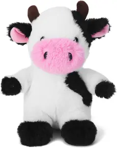 Blnboimrun Dog Toys Puppy Toys Interactive Dog Toys for Small Medium Large Dogs, Squeaky Dog Chew Toys to Keep Them Busy, Plush Dog Toy with Crinkle Paper Stuffed Cow