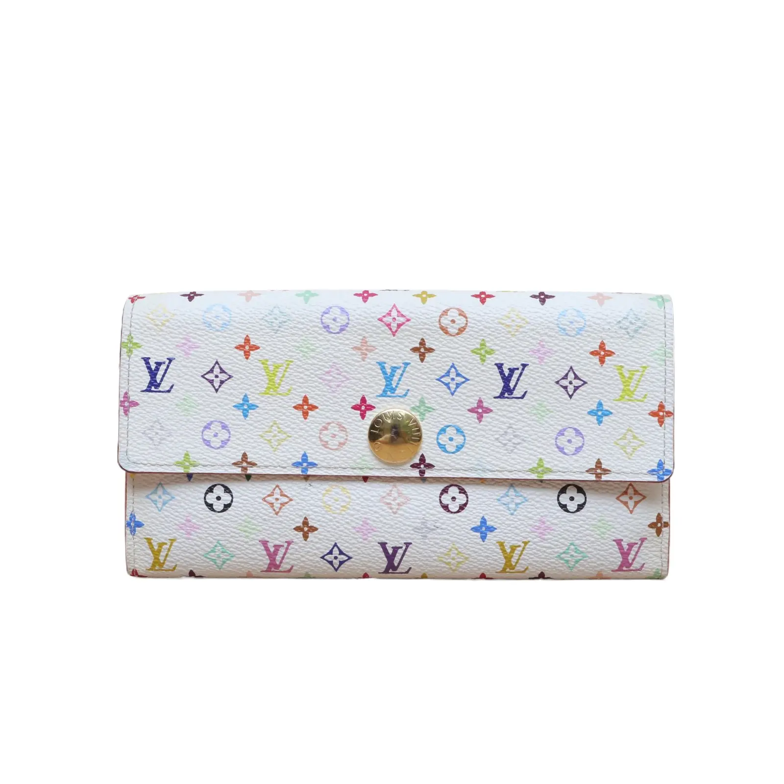 Pre-owned Louis Vuitton pvc Clutches & Wristlets Sarah Monogram Canvas Takashi Murakami Wallet P215969283