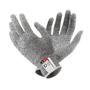 HPPE Level 5 Cut-Resistant Gloves for Kitchen and Gardening, Safety Protection Against Glass Cuts and Scratches, Durable and Versatile Workwear