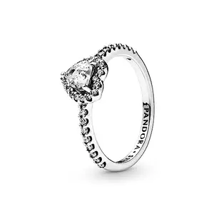 PANDORA Elevated Heart Ring