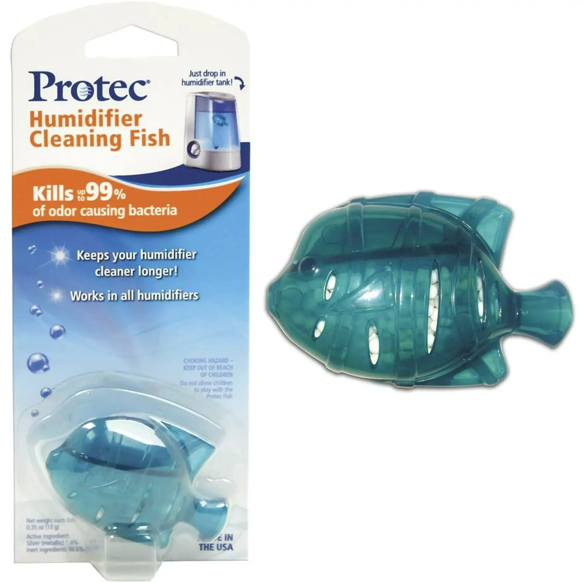 Protec Humidifier Tank Cleaning Fish, 200-600 sq ft, Color May Vary