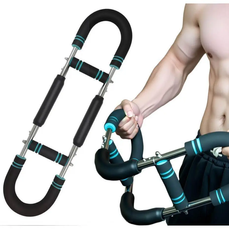 Portable Adjustable Arm Strengthener Muscle Trainer - 60-100lbs Twister Strength Training Accessory, Unisex Exercise Equipment for Arm Workouts, Triceps/Chest Training, Home Office Fitness (Home Supplies), Chest Workouts