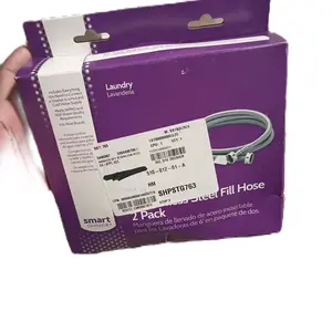 Smart Choice 6' Stainless Steel Washer Fill Hose (2 pack) Washing Machine , NEW