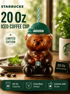 2026 Starbucks Bear Limited Edition Glass Cup: The Perfect Gift Choice (590ml/20oz)