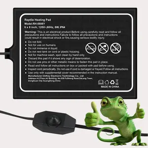 Amphibious Reptile Heating Pad Suitable for heating lizards, turtles, hermit crabs, and other reptiles Durable, waterproof, pressure-point technology Includes adhesive stickers Fleece with Heated Massage Table 3D Calendar Creative Lights Memo Heatable Lav