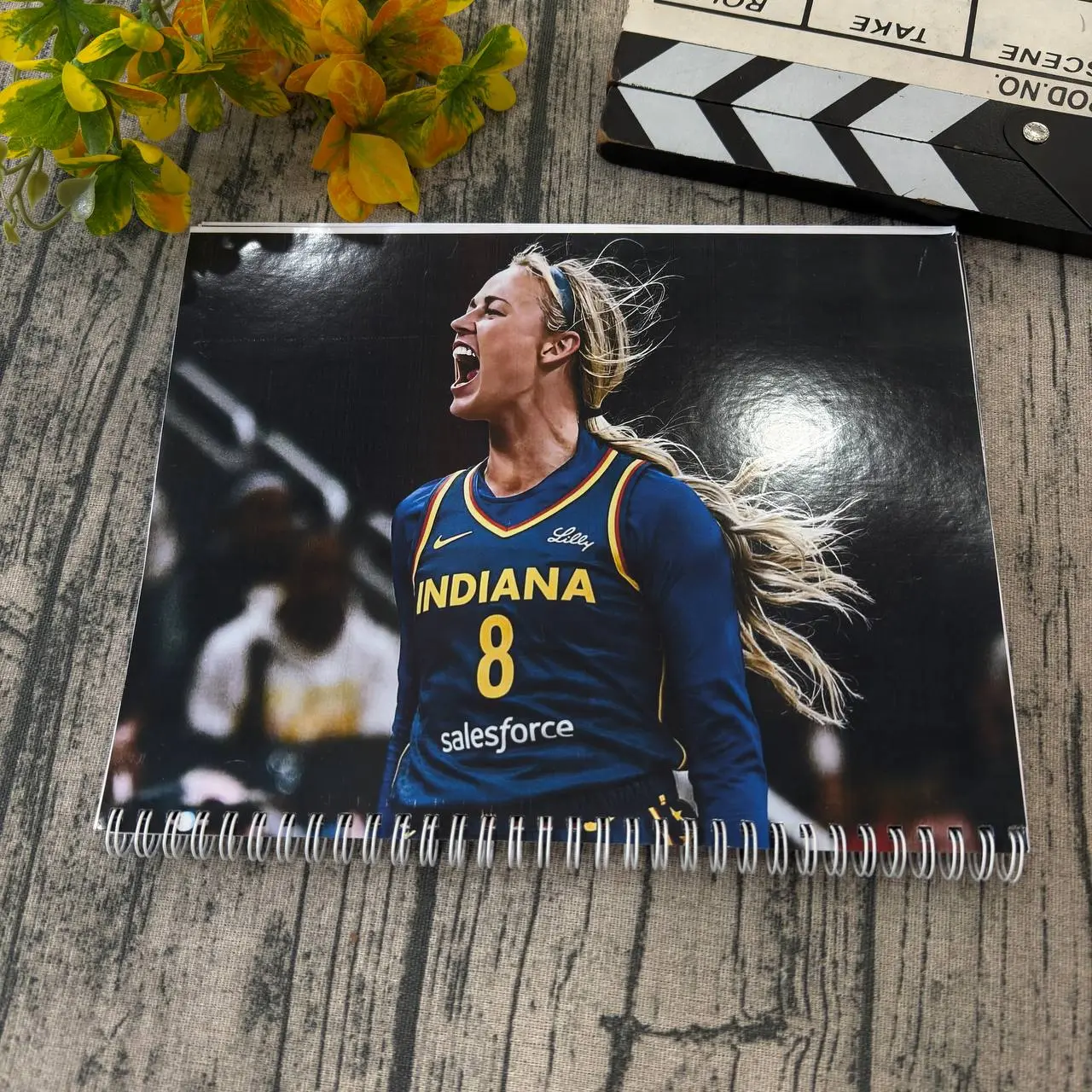 Sophie 2026-2027 Desk Calendar, Basketball Point Guard Calendar, Women's Hoops Fan Gift, Sports Lover Spiral Calendar
