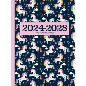 5 Year Monthly Planner 2024-2028 | Large | Magical Unicorns: Calendar Book (US Federal Holidays, Moon Phases, Vision Board) Five Years / 60 Months: January 2024 – December 2028 Paperback – August 25, 2023