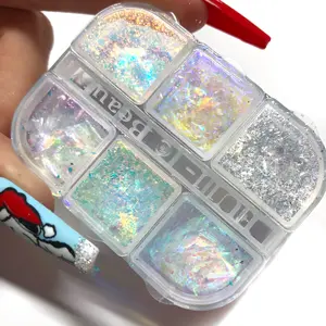 Unicorn Flake – 6 Ultra-Thin Iridescent Nail Art Flakes