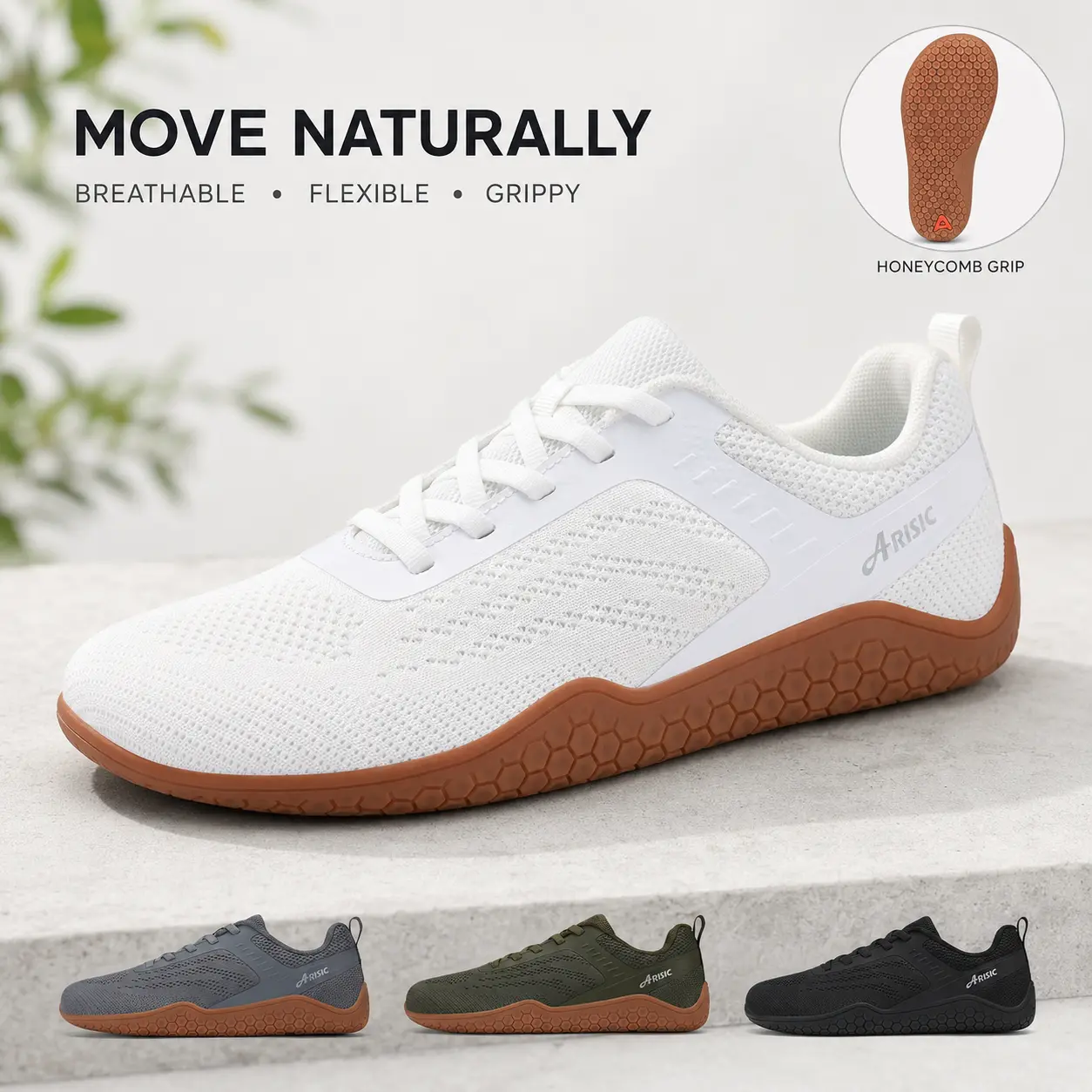 2026 Unisex Minimalist Barefoot Running Shoes - Wide Toe Box, 0-Drop Design, Breathable Sneakers for Walking, Training, Everyday Wear
