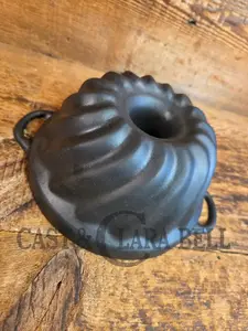 Great gift for the baker!  Swirl style 7 Cup Bundt pan made by Buzuluk Foundry