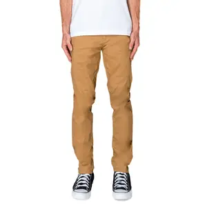 VICTORIOUS Essential Chino Pants - Classic Cotton Fabric, Slim Fit, Pocket, Tapered Design, Ideal