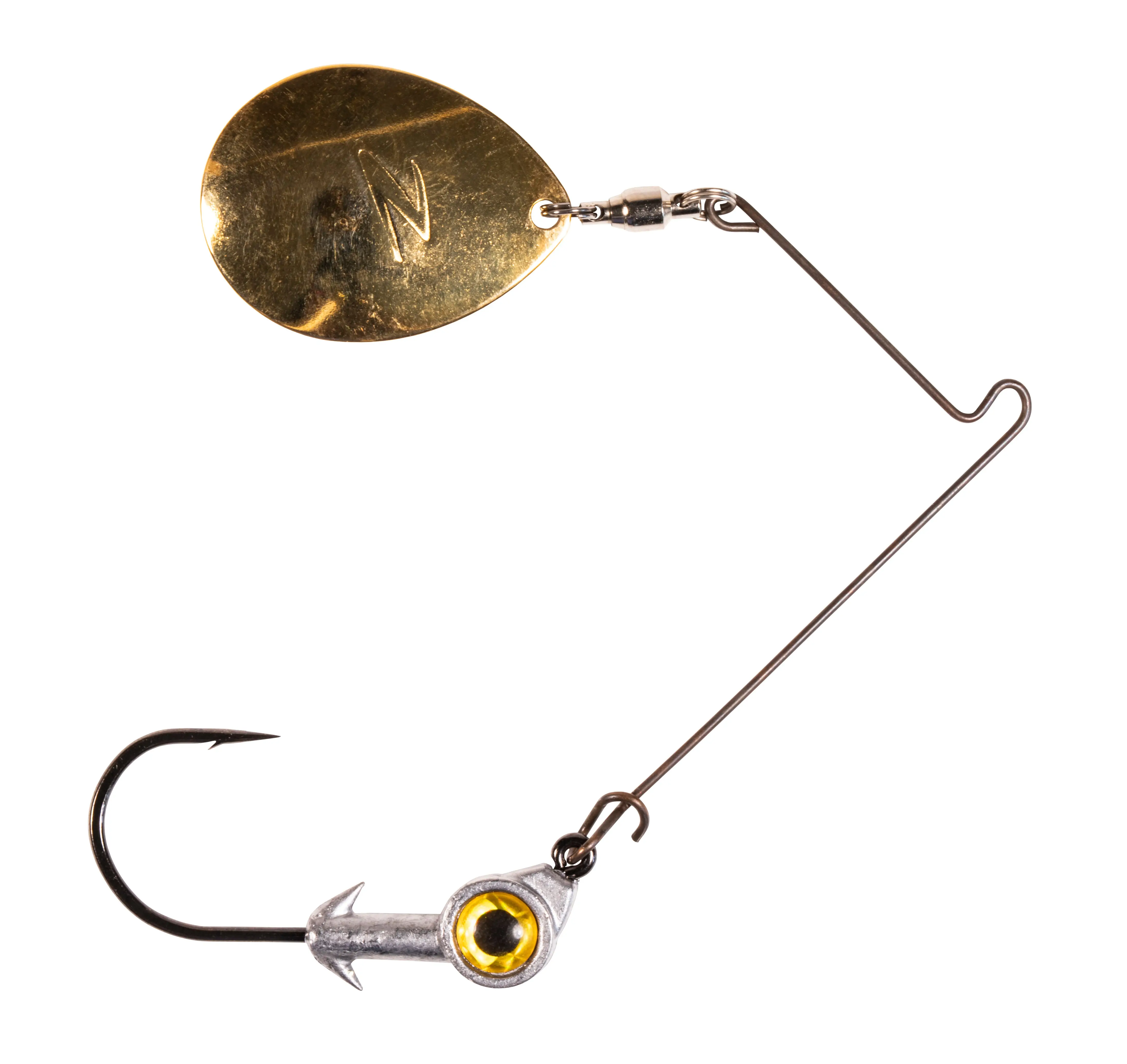 Z-Man BullZeye Skirtless Spinnerbait - High-Performance Stainless Steel Fishing Lure, 1/4 oz Spinner, for Inshore Fishing, Speckled Sea Trout, Snook Sports & Outdoor Activities