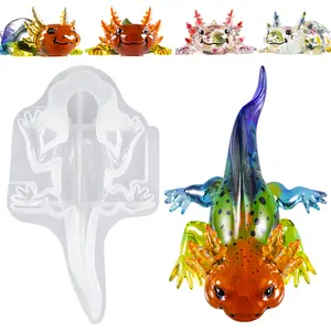 Large Axolotl Resin Molds Silicone, 3D Detailed Animal Silicone Molds, Flexible Effortless Demoldable Epoxy Resin Molds, Unique Design Thickened Deep Epoxy Molds for Art Crafts, Gift, and Home Decor