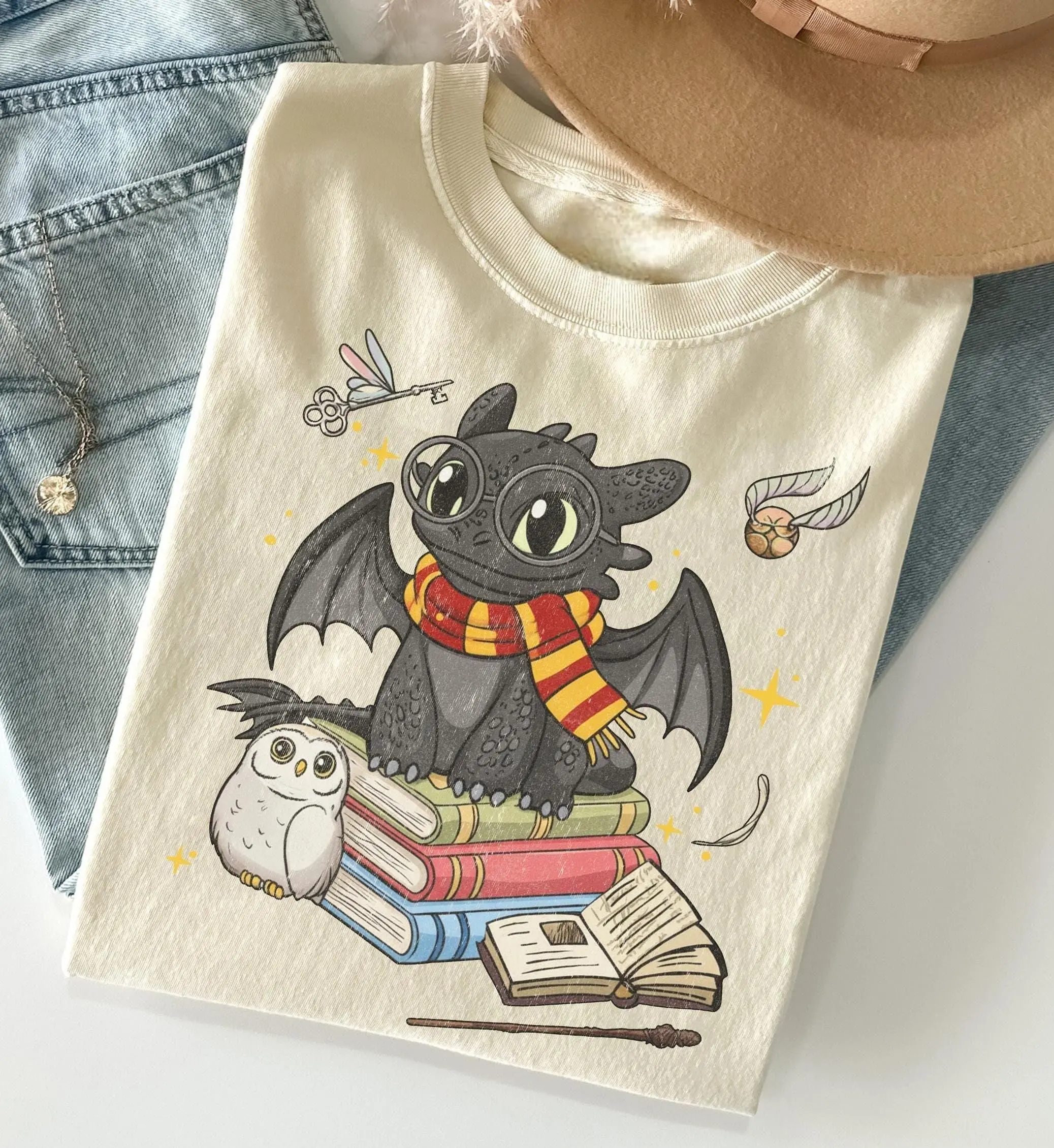 Magical DragonvShirt, WDW Universal Studios Outfit Tee, Wizard Fantasy Shirt, Disneylan Movie Theme Park Outfit, WDW Cute Dragon Wizard Tee