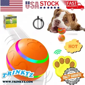 Peppy Pet Ball: Remote Control Dog Toy with LED Flash and Interactivity