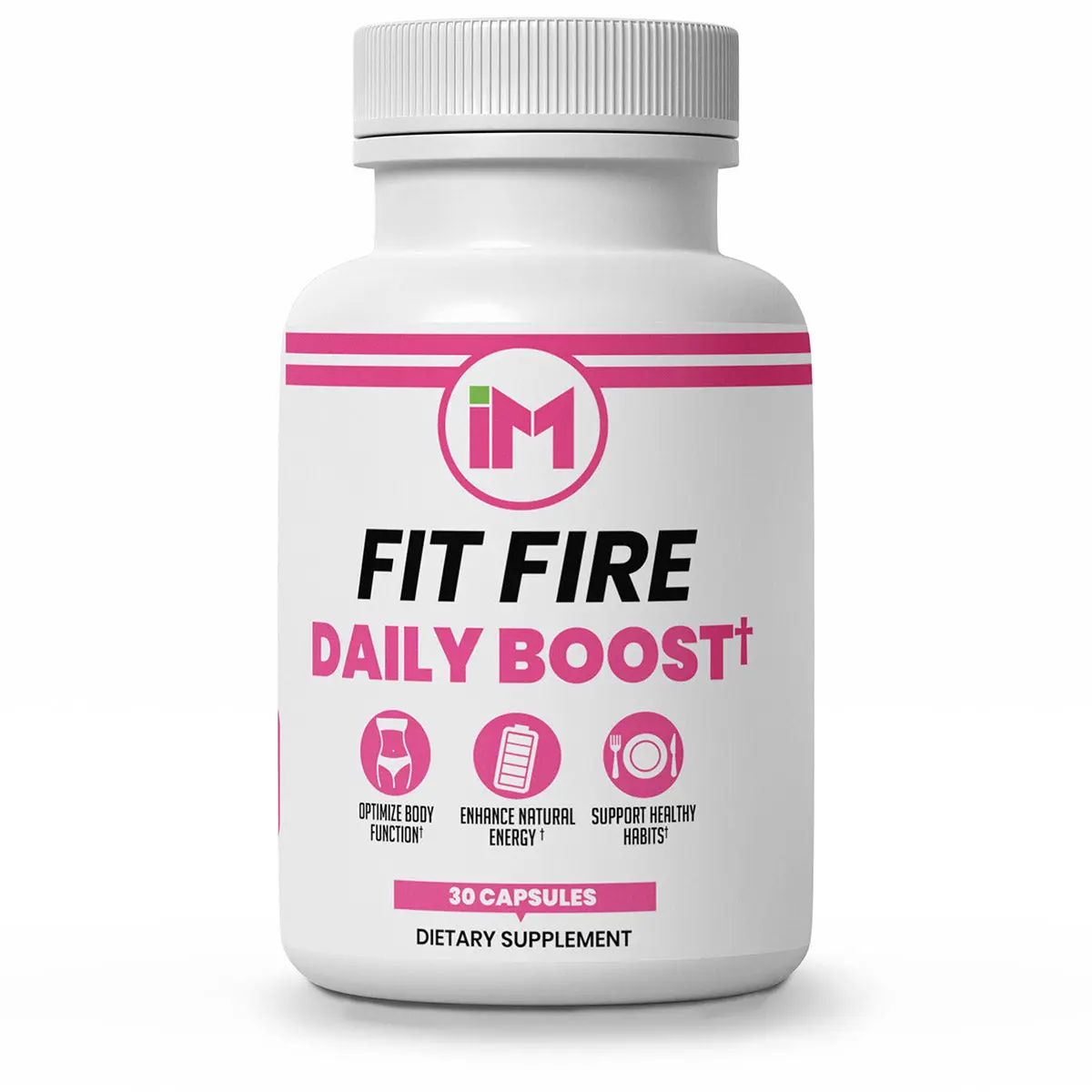 IM Fit Fire  - Natural Dietary Nutrition Supplement | Green Tea Leaf Extract, Apple Cider Vinegar, Berberine HCL, Ginger Root, Cinnamon Bark Extract, Banaba Leaf Extract, Ginseng Aerial Extract, Resveratrol