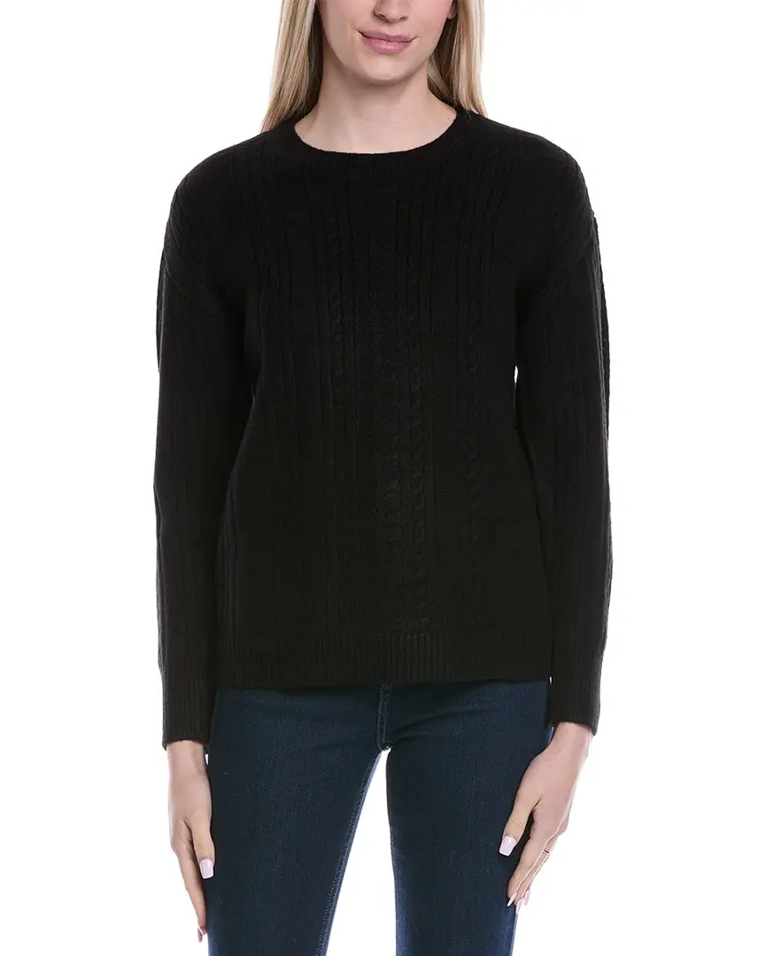 Jones New York Mix Stitch Crewneck Sweater