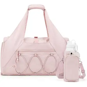 Lightweight Yoga Bag with Shoe Compartment, Large Capacity Travel Bag, Women's Sports Fitness Bag, Travel Essentials, Travel Accessories