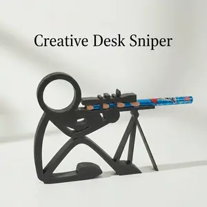 3D Printed Stick Figure Pencil Holder in 4 Designs, Desk Decor and Office Supplies, Stationery Storage Organizer, Unique Gift for Students and Kids, Desk Organizer