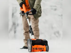 Electric Snow Thrower - 20V 4Ah Battery, 10" Clearing Width