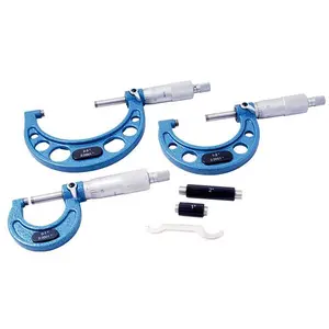 Precise 0-3" 3 Piece C-Type Outside Micrometer Set