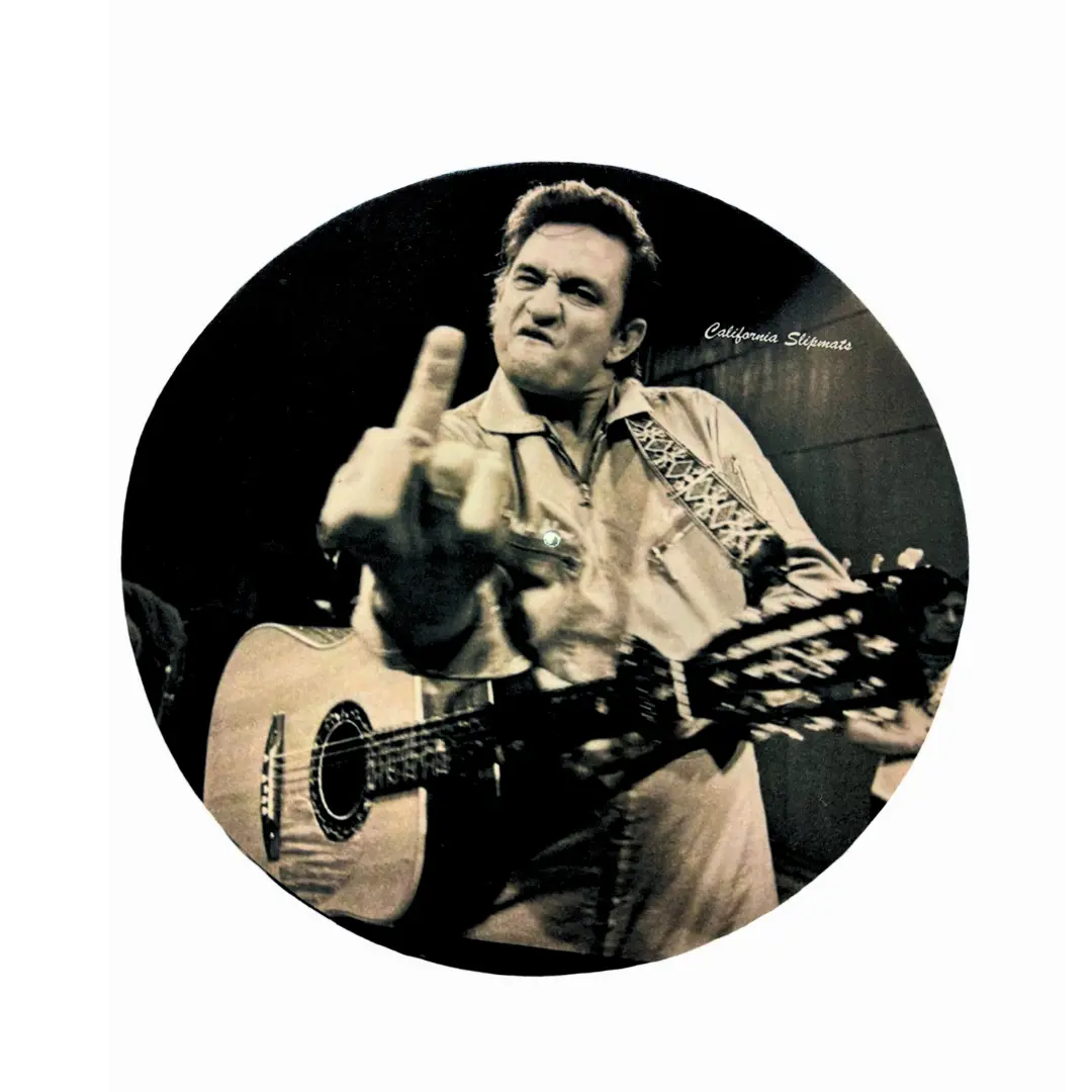 Johnny cash Turntable Slipmats Pair