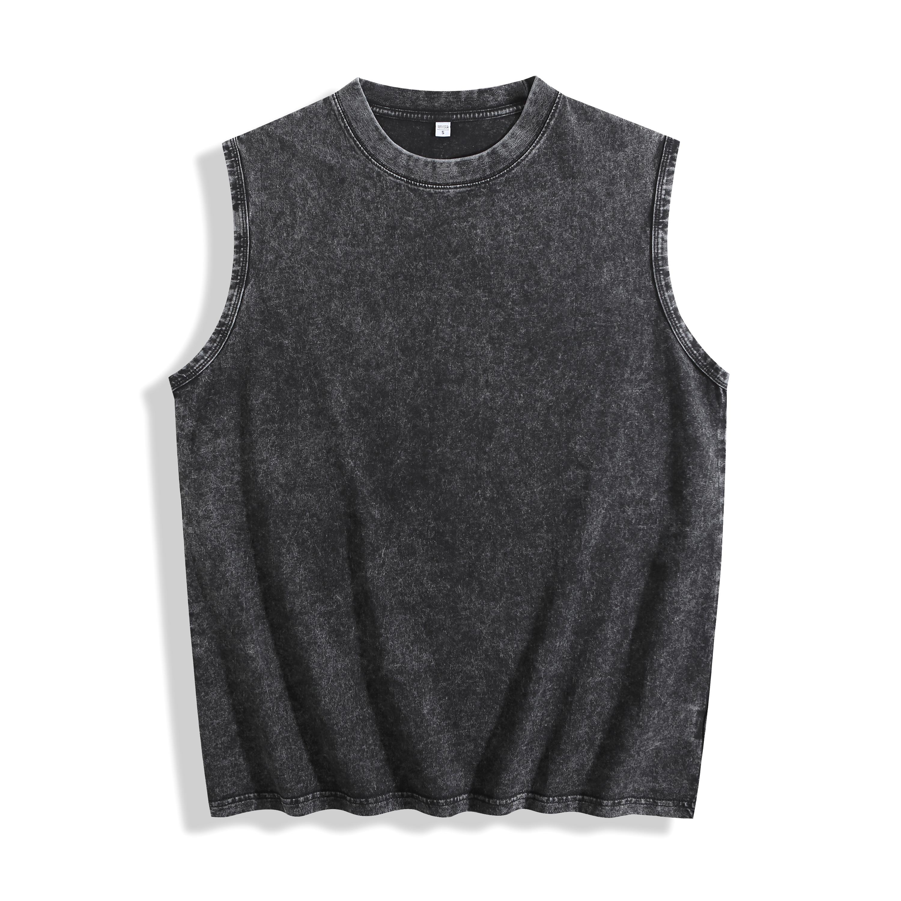 Vintage Washed Tank Top 100% Cotton Sleeveless Oversized Muscle Tee for Men Women Casual Summer Beach Gym Workout Streetwear Soft Breathable Essentials