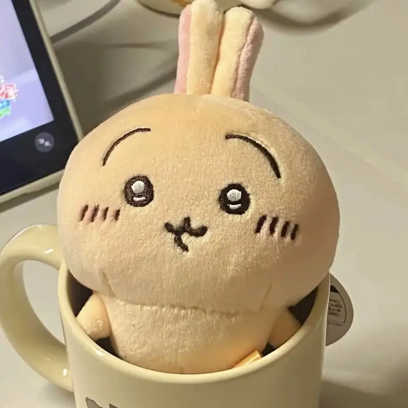 Hachiware Self Deprecating Bear Plush Keychain Cute Little Feet Hanging Doll Kawaii Stuffed Animal Bag Charm Gift