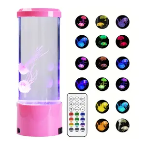 Charming Jellyfish Table Lamp, Colorful Gradient LED Night Light, USB Plug-In, Ideal for Reading & Ambience, Perfect Home Decor Gift