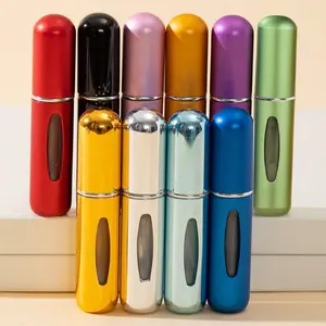 5ML Perfume Refill Bottle, 10pcs/set Portable Mini Spray Bottle, Perfume Dispenser Bottle, Makeup Cosmetic Container For Travel, Nozzle