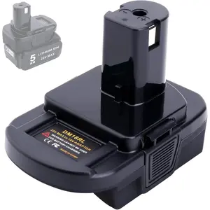 DM18RL Adapter Compatible with Ryobi 18V Tools, Adapter Compatible with Mil-Waukee M-18 18V & Compatible with  20V Max  to Replacement for 18Volt ONE+  P102 P109Surfoze