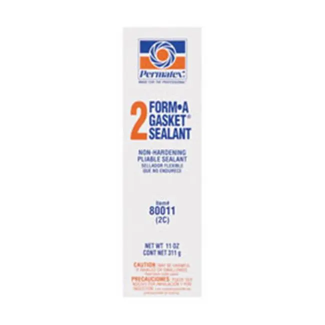 Permatex 212 MAIN PERMTX-LOCKT 80011 Form A No. 2 Gasket Sealant, 11 oz Permanent Hard-Setting Sealant for Flange Repair, Sealing Rigid Materials, Fast-Drying, Resists Fuels