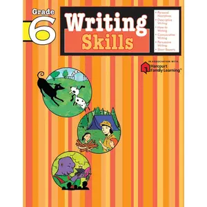 Writing Skills: Grade 6 (Flash Kids Harcourt Family Learning) by Flash Kids Editors [Paperback Book]
